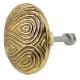 Press Plate Compact Antique Golden Aluminium Cabinet Knob
